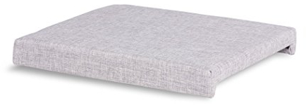 expendio Sitzkissen Hamburg 46x42 cm Stoffbezug grau Klemmkissen Polsterkissen Bank Sitzbank Hocker