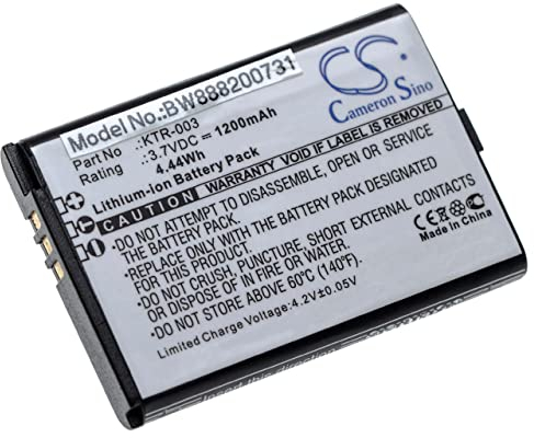 vhbw Akku kompatibel mit Nintendo NN3DS, MWH710A01, New 3DS Spielekonsole (1200 mAh, 3,7 V, Li-Ion)