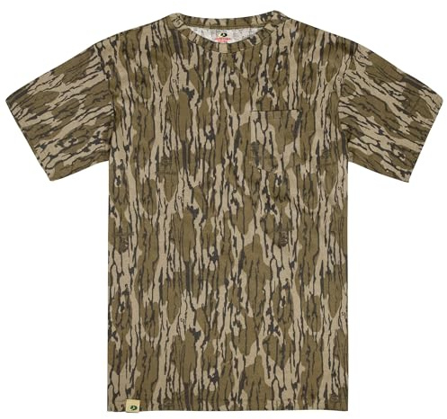 Mossy Oak herr Mens Hunting Shirt, Lightweight Camo Clothes Short Sleeve Skjorta