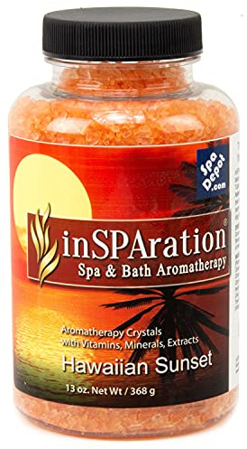 inSPAration Hawaiian Sunset Aromatherapy Crystals for Spa, Hot Tub & Bath 13 oz.