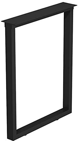 WORDFUN Pied De Table Industriel, Pieds De Table Carrés en Métal pour Table Basse, 50x70cm Pieds De Meuble pour Table À Manger, Pied De Banc, Pieds De Bureau Rectangulaire, Table Châssis Design