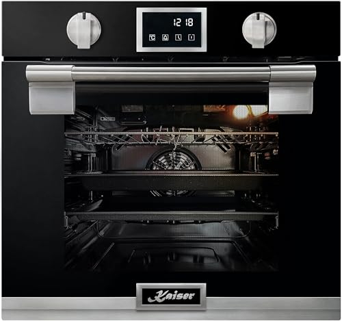 Kaiser Einbaubackofen EH 6338 s, Einbau Backofen, Pyrolyse Backofen, 11 Funktionen Schwarz
