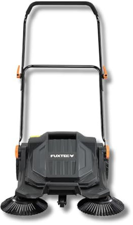 FUXTEC Spazzatrice manuale potente FX-HK65 – ideale per aree esterne medio-grandi, larghezza di lavoro 650 mm, contenitore da 20 L, copertura fino a 2000 m², design ergonomico