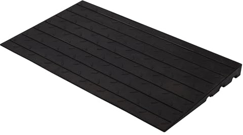2.5inch Rise Height Rubber Threshold Ramp, 33000 LBS Capacity Doorway Anti-Slip Curb Wheelchairs Ramps for Wheelchair, Scooter, Car, 42 L x 24 W, Black
