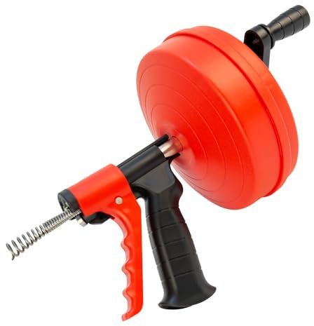 CISSIYOG Spirale de nettoyage de canalisations de 10 m, spirale de débouchage pour nettoyage de canalisations, extra longue avec drain, déboucheur en spirale, pour cuisine, lavabo, douche