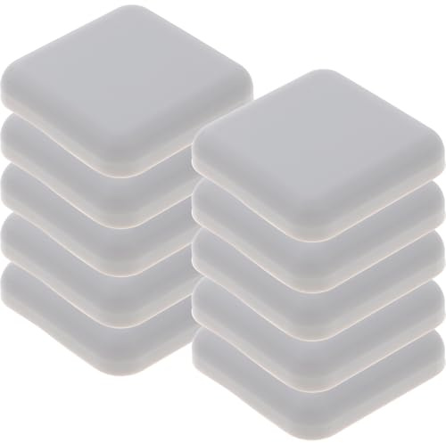 Alipis 10pcs Adhesive Silicone Door Handle Wall Protector Pads Square Grey Door Wall Bumpers for Impact Cushioning and Noise Reduction Stopper Set for Home and Office Furniture