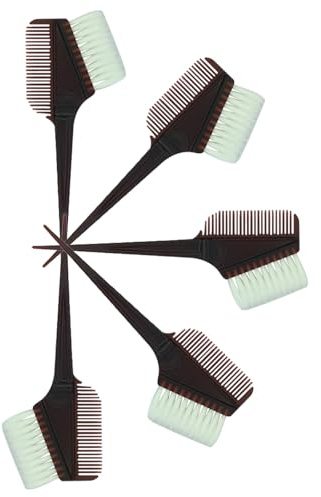 Artibetter Kit 5 Pezzi Spazzola per Tinture per Chioma in Plastica, Pettine Colorante Nero, Facile da Usare e Comodo da Trasportare per Salone Professionale o Fai da Te