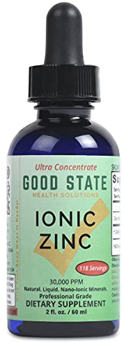 Good State | Liquid Ionic Zinc Ultra Concentrate | Dietary Supplement | Great for Immune System | 15mg is 10 Drops | 100 Servings