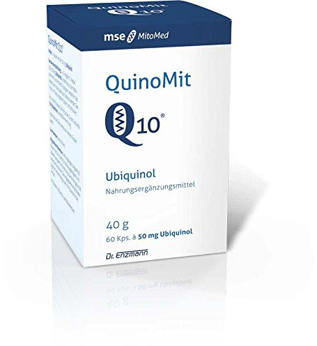 QuinoMit Q10® Kapseln – 100 mg bioaktives & hochdosiertes Kaneka Coenzym Q10 (Ubiquinol) | Entwickelt von Dr. Enzmann, über 50 Jahre Q10-Erfahrung | Made in Germany