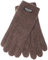 EEM Damen Strickhandschuhe, weiche Wolle, Thinsulate Thermofutter, braun S/M