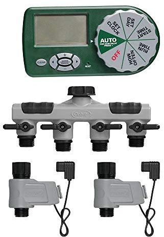 Orbit 58911 Kit completo di irrigazione per Cortile, Verde