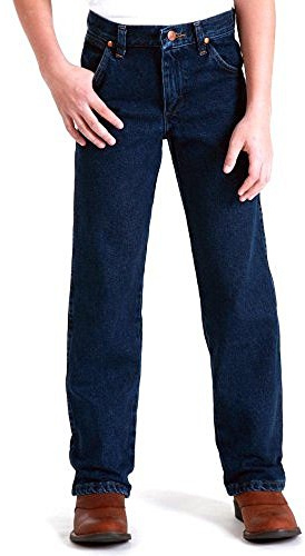 Wrangler Boys 13MWZ Cowboy Cut Original Fit Jean, Dark Indigo, 12