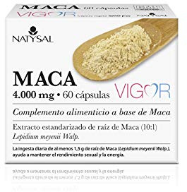 MACA 60 Cápsulas 4.000 mg. | Energía y resistencia física y mental | |Natysal