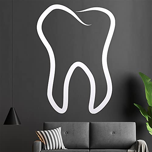 Zahn Wandtattoo in 6 Größen - Wandaufkleber Wall Sticker - Dekoration, Küche, Wohnzimmer, Schlafzimmer, Badezimmer
