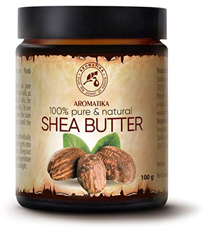 Shea Butter 100g Kaltgepresst - Rein und Natürlich – Unraffiniert Karité Body Butter - Ghana - Afrika - Pflege für Gesicht - Körper - Haare - Sheabutter