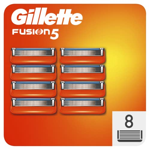 Gillette Fusion5 Lamette di Ricambio per Rasoio, Confezione da 8 Lamette, Pacchetto per Casella Postale