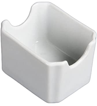 Olympia White Ware Sachet Holders Porcelain Case Storage White 70X90mm 6pc