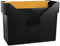 DONAU 7422001PL-01 Hängemappenbox mit 5 Hängemappen Free/ Hängeregister aus Bruchsicherem Kunststoff/ Praktische File Box für Ordner Mappen A4/ Farbe: Schwarz