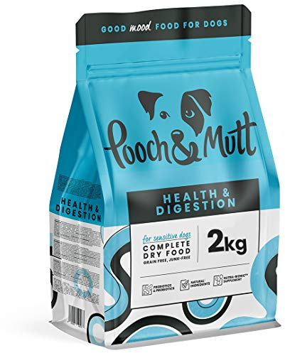 Pooch & Mutt - Health & Digestion, Complete Dry Dog Food (Grain Free), Salmon and Sweet Potato, 2kg