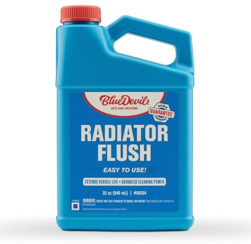 BlueDevil Products Radiator Flush – 32 oz | Deep Cleaning Coolant System Flush | Removes Rust, Scale & Grime