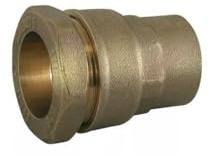 RACCORD A COMPRESSION DROIT FEMELLE POUR TUBE PE DIAMETRE 25X1 SERIE 7340 LAITON CODITAL