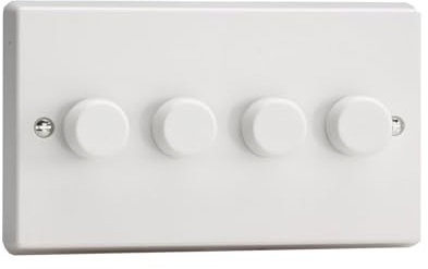 Varilight V-Pro LED Dimmer Switch 4 Gang (2 Way)