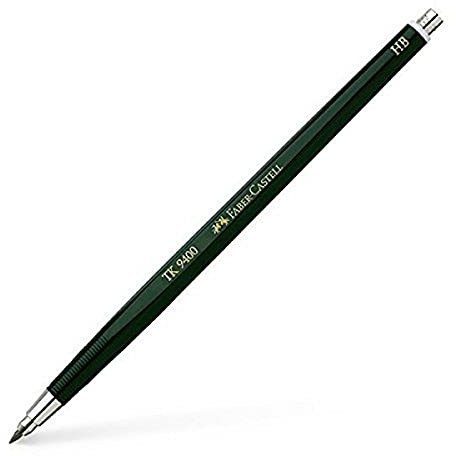 Faber-Castell 139400 - Porte-mine TK 9400, épaisseur de mine: 2 mm, dureté: HB, couleur du corps: vert