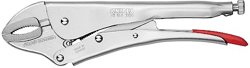 KNIPEX - 41 04 300 Tools - Locking Pliers, Round Jaws, Chrome (4104300)