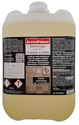 10 liter ren prins kakel och sten slitstark rengöringsbehållare stengods tvål glans sten rengöringsmedel golv torka vaktmästare platta