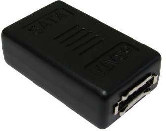 World of Data - eSATA/SATA Adapter Coupler - Connect - Convert a SATA Cable to an eSATA Cable - Serial ATA - Converter (Female to Female)