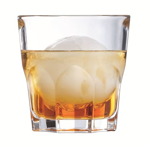 Arcoroc - Collection Granity - 6 verres bas 16 cl en verre trempé empilables -Usage professionnel - Extrêmement résistants - Fabriqués en France - Emballage renforcé, adapté à la vente en ligne