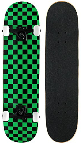 Krown KPC Intro Skateboard, Green/Black, 7.75