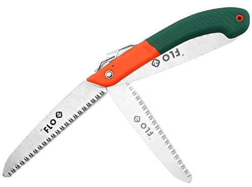 Sega potatura VOREL| Seghetto potatura professionale da giardinaggio 180 mm| attrezzi giardinaggio professionali multiuso per legno secco ed umido + guanti da lavoro YATO taglia 9 colore bianco