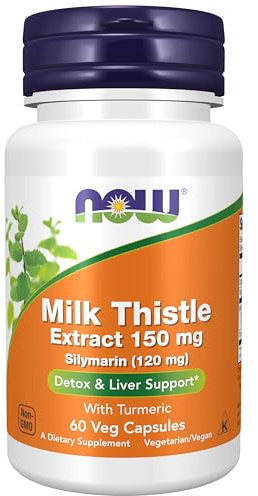Now Foods Silymarin with Turmeric, 150mg - 60 vcaps
