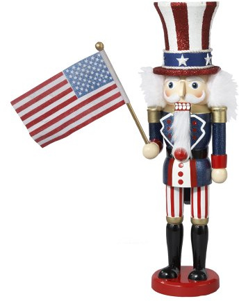 Kurt Adler 15-Inch Hollywood Wooden Uncle Sam Nutcracker
