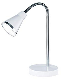 Reality Leuchten LED Tischleuchte Arras R52711101, inkl. 3,8 Watt LED, Schirm Kunststoff weiß