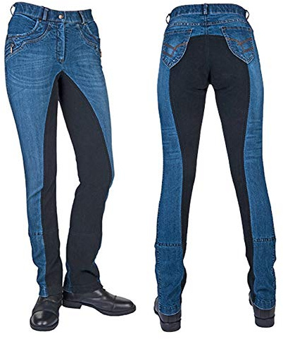 HKM Vuxna Jodhpur Reithose-Classic-1/1 Alos Besatz6969 mörkblå/mörkblå44 byxor, 6969 mörkblå/mörkblå, 44