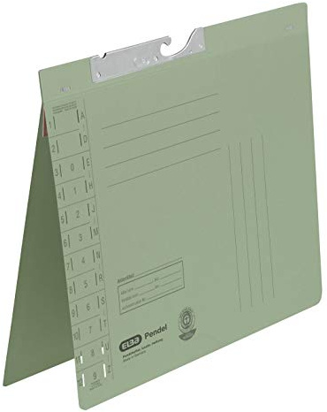 ELBA Pendelhefter, Manilakarton, grün, 50er Pack