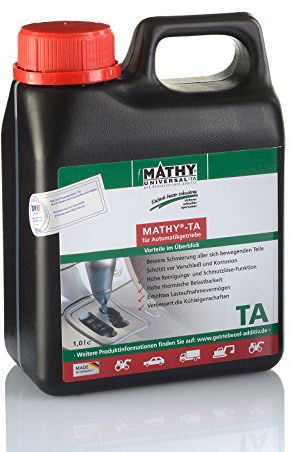 MATHY-TA Automatikgetriebeöl-Additiv (1,0 l) - Getriebeöl-Zusatz - Verschleißschutz und Pflege für Automatik-Getriebe - Verbesserung vom Schaltverhalten - Hält den Getriebeölkreislauf sauber