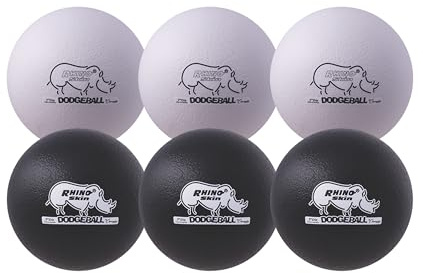 Champion Sports Rhino Skin Low Bounce Dodgeball Sets - Multiple Colors and Unique Styles