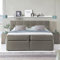 3F FURNITURE FOR FRIENDS Boxspringbett Bea 220x200 cm Beige/Grau Härtegrad H2 | 7-Zonen Taschenfederkern Matratze + Visco Topper