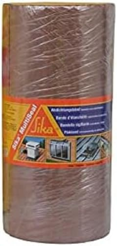 SIKA - Nastro sigillante adesivo per riparazione di tetti/grondaie Multiseal Terracotta - Multisupporto - Resistente ai raggi UV - Facile da applicare - Può essere verniciato - 225 mm x 3 m