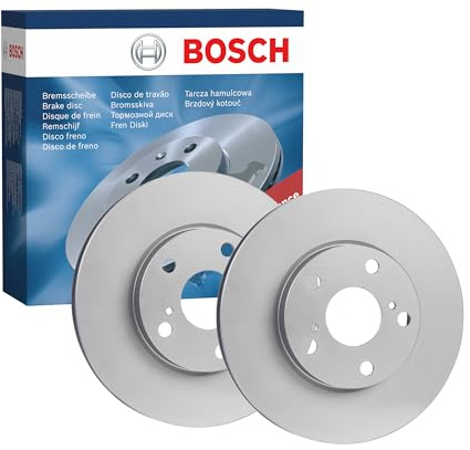 Juego de 2 Discos de Freno Bosch BD2133 - Discos Ventilados y Recubiertos, 277 mm - Eje Delantero - Certificación ECE-R90 - Excelente refrigeración, Protección Anticorrosión - 1 Juego de 2 Discos