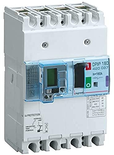 Legrand 420037 Disjoncteur Magnétothermique Différentiel DPX³160, Pouvoir de Coupure 16kA 400V~, 4P, 160A