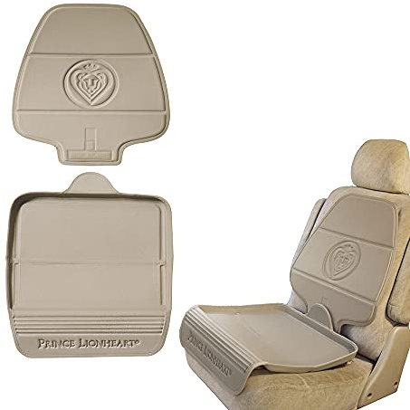 Prince Lionheart Car Seat Protector. The only 2 stage Seatsaver Designed with Thick padding, Nonabsorbent, waterproof, PVC foam material. Comparable with all baby and toddler car seats. (Beige)