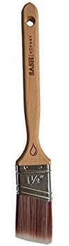 Sash Expert Flat Professional Angled Paint Brush (1-1/2) - Angle Sash Synthetic Paint Brushes - Perfect Edge Brush - Precision Angled Cutter Brush