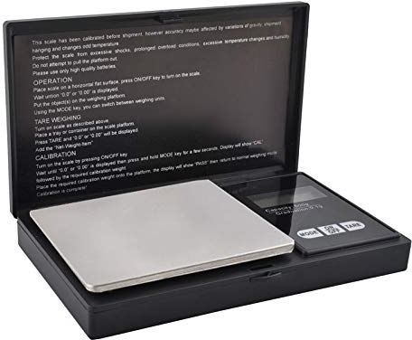 ISO TRADE Bilancia tascabile per gioielli Con patta 500x0,1 g #2612