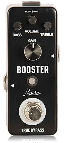 Rowin Booster Pedal with Rich Distortion Sound True Bypass LEF-318