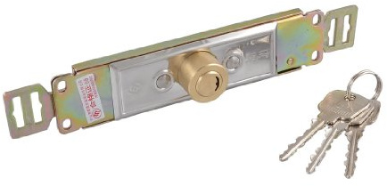 uxcell Brass Tone Keyway Warehouse Garage Rolling Shutter Door Lock w 3 Keys