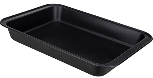 Premium 15-Inch Extra Large Non-Stick Roasting Dish - Dishwasher Safe Baking Dish/Roasting Pan Carbon Steel - 37.5cm x 27cm x 6.2cm